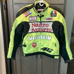 Mororcycle Racing Honda Jacket Nastro Azzurro The Doctor Large Padded